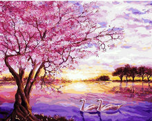 Load image into Gallery viewer, Cherry Tree along the River Painting