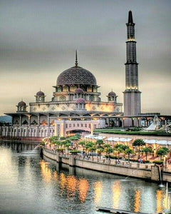 Beautiful Mosque at the River Bank